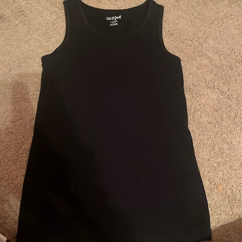 Black tank top